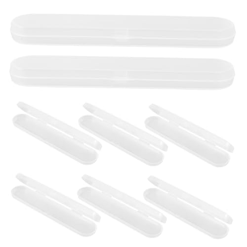 VILLFUL 8 Stück Transparente Tragbare Aufbewahrungsbox aus Robustem PP für Besteck Zahnbürsten und Thermometer Teiliges Mittlere zur Ordentlichen Organisation Kleiner Utensilien und VILLFUL 8 Stück Transparente Tragbare Aufbewahrungsbox aus Robustem PP für Besteck Zahnbürsten und Thermometer Teiliges Mittlere zur Ordentlichen Organisation Kleiner Utensilien und von VILLFUL