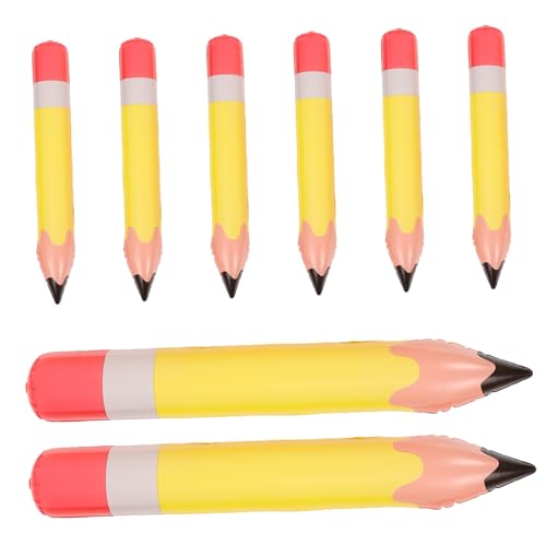 VILLFUL 8 Stück aufblasbarer Bleistift Aufblasbarer Buntstift als Partygeschenk zurück zu schulballons Aufblasbare Bleistifte Jumbo-Requisiten riesiger bleistift PVC Gelb VILLFUL 8 Stück aufblasbarer Bleistift Aufblasbarer Buntstift als Partygeschenk zurück zu schulballons Aufblasbare Bleistifte Jumbo-Requisiten riesiger bleistift PVC Gelb von VILLFUL