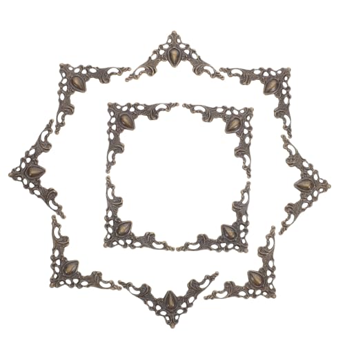VILLFUL 80 Stück Teiliges Metall Buch Ecke Schutzset Antike Hohle Dreieckige Kantenabdeckung Dekorative Ecke für Fotoalben Scrapbooking DIY Schmuckkästen Leichte Vintage Schutzecken VILLFUL 80 Stück Teiliges Metall Buch Ecke Schutzset Antike Hohle Dreieckige Kantenabdeckung Dekorative Ecke für Fotoalben Scrapbooking DIY Schmuckkästen Leichte Vintage Schutzecken von VILLFUL