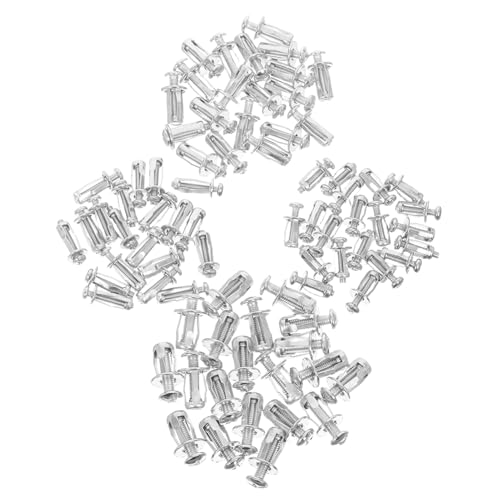 VILLFUL 80 Stück Teiliges Metall-expansionsschrauben mit Blütenblatt-muttern Robuste Wandbefestigung für Hohlräume Schnelle Montage Langlebig und Vielseitig für Werbetafeln und Displays von VILLFUL