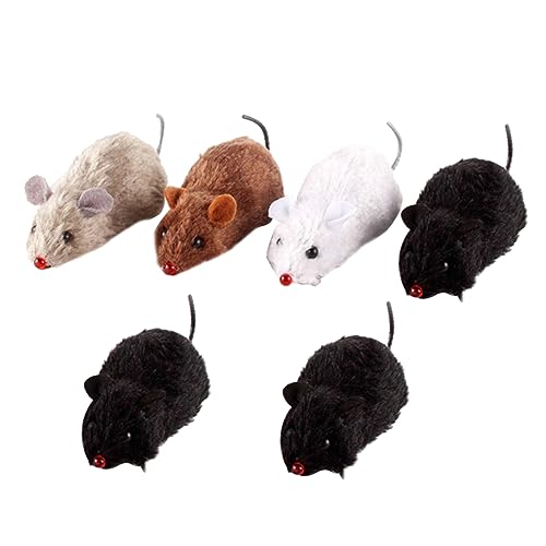 VILLFUL 8Stücke Aufziehspielzeug Plüsch Mäuse für Katzen Lebensechte Ratten für Aktives Langlebig und Batterien Zufällige für Katzentraining VILLFUL 8Stücke Aufziehspielzeug Plüsch Mäuse für Katzen Lebensechte Ratten für Aktives Langlebig und Batterien Zufällige für Katzentraining von VILLFUL