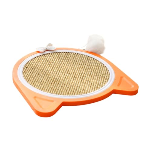 VILLFUL Abnehmbares Katzen kratzbrett mit Saugnapf Kratzfester Sisal kratzmatte Hängend für Katzen und Kätzchen Schützt Möbel und Fördert Aktives Spielverhalten von VILLFUL
