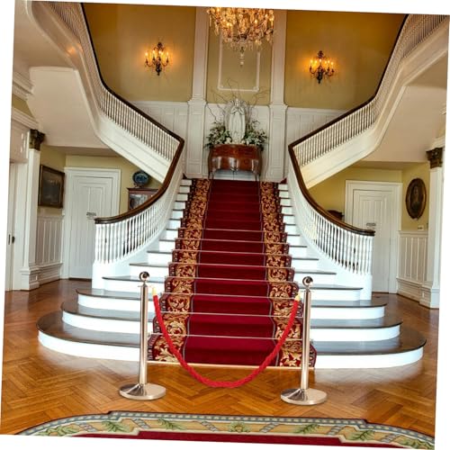 VILLFUL Absperrkordel Rot mit Stabilem Metallhaken Gedrehtes Stanchion Rope für Personenleitsystem und Absperrungen Strapazierfähige Sicherheitsleine für Event Bereichsabgrenzung VILLFUL Absperrkordel Rot mit Stabilem Metallhaken Gedrehtes Stanchion Rope für Personenleitsystem und Absperrungen Strapazierfähige Sicherheitsleine für Event Bereichsabgrenzung von VILLFUL