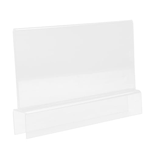 VILLFUL Acryl Kartenhalter für Arbeitsplatz Transparenter Namensschildhalter Stabil und Vielseitig für Visitenkarten 1 Stück von VILLFUL