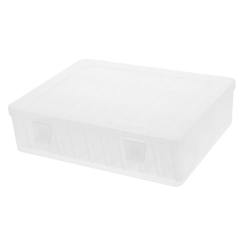 VILLFUL Aufbewahrungsbox Mit Deckel Flach Transparente Boxen Für Perlen Basteln Schmuck Organizer Schreibtisch Und Reisen Mit Mehrfachen Fächern von VILLFUL