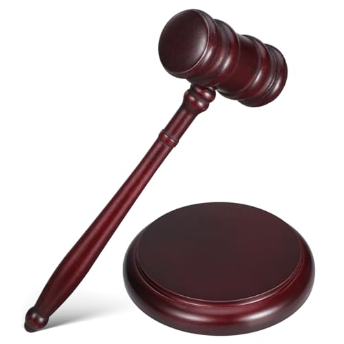 VILLFUL Auktionshammer aus Holz mit Klangblock Klassischer Richterhammer für Juristen Anwälte und Meetings Handgefertigtes Design Vielseitig für Auktionen Gerichtsverhandlungen und VILLFUL Auktionshammer aus Holz mit Klangblock Klassischer Richterhammer für Juristen Anwälte und Meetings Handgefertigtes Design Vielseitig für Auktionen Gerichtsverhandlungen und von VILLFUL