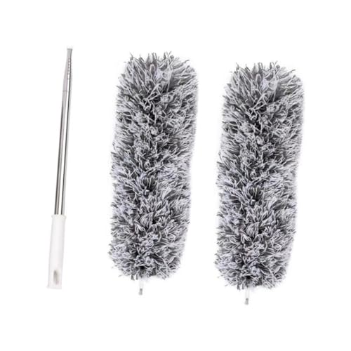 VILLFUL Ausziehbarer Mikrofaser Staubwedel mit Teleskopstiel bis Flexibler Staubmopp für Auto und Möbel Langlebiges Reinigungstool kratzfrei für Schwer Erreichbare Stellen von VILLFUL