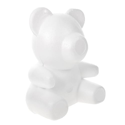 VILLFUL Bear Shape Mold DIY Polystyrene Foam Bear Model for Wedding Party Decoration One Piece Craft Mold for Creative Gifts von VILLFUL