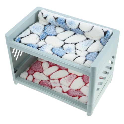 VILLFUL Bequeme Nagermatte Hamsterbett mit Abnehmbarem Nest Pad Robustes Langlebiges Haustierbett für Kaninchen Chinchilla und Meerschweinchen Geeignet für Kleintierkäfige von VILLFUL