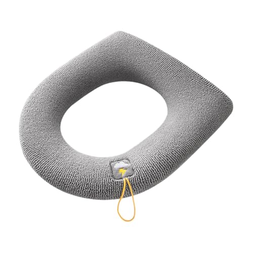 VILLFUL Dicker Toilettensitzbezug aus Weichem Waschbarem Polyester mit Praktischem Griff Passend Hautfreundlich Ganzjährig Komfortabel rutschfest und Einfach zu Reinigen von VILLFUL