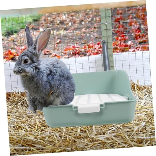 VILLFUL Ecktoilette Für Kleintiere Kaninchentoilette Groß Meerschweinchen-ecktoilette Mit Spritzschutzdesign Badezimmerlösung Für Zwergkaninchen Und Frettchen Einstreubox Für Haustiertoile von VILLFUL