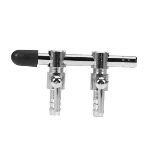 VILLFUL Edelstahl-luftpumpen-durchflusshebel Verteiler Sauerstoffschlauchverteiler Aquarium-luftpumpen-durchflusshebel Inline-auslass Silber 4 Mm Innendurchmesser von VILLFUL