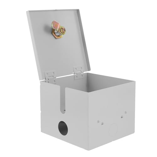 VILLFUL Edelstahl Outdoor Steckdosenschutz Abschließbar Wetterfest Diebstahlschutz für Verlängerungskabel Robustes Gehäuse mit Verstärktem Schloss für Garten und Zufällige Zufällige Farbe VILLFUL Edelstahl Outdoor Steckdosenschutz Abschließbar Wetterfest Diebstahlschutz für Verlängerungskabel Robustes Gehäuse mit Verstärktem Schloss für Garten und Zufällige Zufällige Farbe von VILLFUL