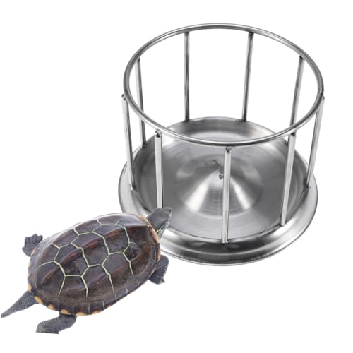 VILLFUL Edelstahl Schildkröten Futternapf Klein Geruchsneutral Robust Reptilien Wassernapf Fütterungsfreundlich Pet Supplies Landschildkröten Geeignet von VILLFUL