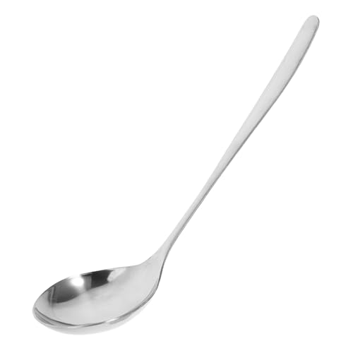VILLFUL Edelstahl Suppenkelle mit Langem Ergonomischem Stiel Rutschfester Servierlöffel für Ramen Wonton Japanische und Chinesische Suppen Mikrowellen Spülmaschinenfest Großer Löffel für von VILLFUL