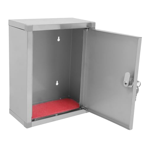 VILLFUL Edelstahl Wandmontage Aufbewahrungsbox mit Schloss Multifunktionale Beschwerde Vorschlagsbox Praktische Handysafe Aufbewahrung Wetterfest für Innen und Außen VILLFUL Edelstahl Wandmontage Aufbewahrungsbox mit Schloss Multifunktionale Beschwerde Vorschlagsbox Praktische Handysafe Aufbewahrung Wetterfest für Innen und Außen von VILLFUL