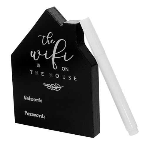 VILLFUL Holz Wlan Passwort Schild Für Schreibtisch Home Hotel Restaurant Wifi Zeichen Tafel Mit Aktualisierungsfunktion Für Arbeitsplatz Inneneinrichtung von VILLFUL