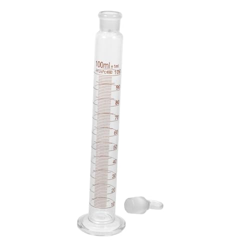 VILLFUL Glas Messzylinder mit Stopfen Klare und Genaue Einteilung Runder Boden für Stabilität Hochwertiges Glas Auslaufsicherer Verschluss für Präzise Labor Experimentanwendungen VILLFUL Glas Messzylinder mit Stopfen Klare und Genaue Einteilung Runder Boden für Stabilität Hochwertiges Glas Auslaufsicherer Verschluss für Präzise Labor Experimentanwendungen von VILLFUL