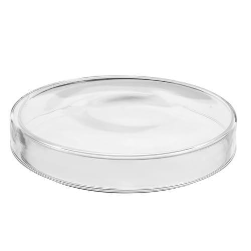 VILLFUL Glas Petrischale aus Dickwandigem Borosilikatglas mit Deckel Sterilisierbar für Zellkulturen und Bakterielle Anzucht Transparente Laborplatte für Biologieunterricht und VILLFUL Glas Petrischale aus Dickwandigem Borosilikatglas mit Deckel Sterilisierbar für Zellkulturen und Bakterielle Anzucht Transparente Laborplatte für Biologieunterricht und von VILLFUL