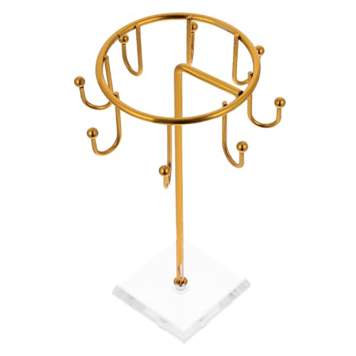 VILLFUL Goldener Metall Schmuckhalter Ohrringständer und Halsketten Organizer für Desktop Vielseitiger Schmuckständer zur Übersichtlichen Aufbewahrung und Präsentation von Ringen VILLFUL Goldener Metall Schmuckhalter Ohrringständer und Halsketten Organizer für Desktop Vielseitiger Schmuckständer zur Übersichtlichen Aufbewahrung und Präsentation von Ringen von VILLFUL