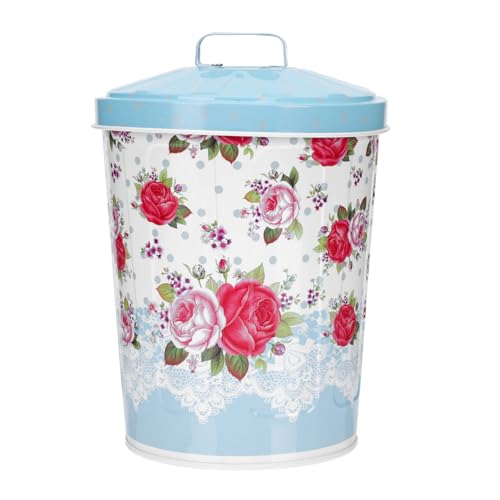 VILLFUL Großer Eisen mülleimer mit Deckel Langlebiger Abfalleimer für Küche und Bad Kreative Aufbewahrungsbox mit Großer Kapazität Vielseitig Einsetzbarer Aschebehälter in Blau VILLFUL Großer Eisen mülleimer mit Deckel Langlebiger Abfalleimer für Küche und Bad Kreative Aufbewahrungsbox mit Großer Kapazität Vielseitig Einsetzbarer Aschebehälter in Blau von VILLFUL