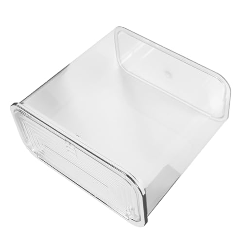 VILLFUL Großer Transparenter Abfalleimer mit Deckel Kunststoff Mülltonne für Schlafzimmer Wohnzimmer Küche Büro Vielseitig Verwendbar Stabile Praktische Aufbewahrung für Haushaltsmüll von VILLFUL