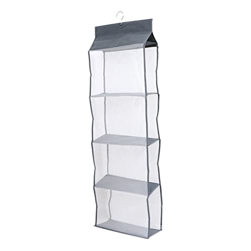 VILLFUL Hängeschrank Organizer Mehrlagige Aufbewahrungstasche aus PP Langlebiger Taschenschutz Faltbares Design für Zuhause und Reisen Große Kapazität für Kleidung und Snacks von VILLFUL