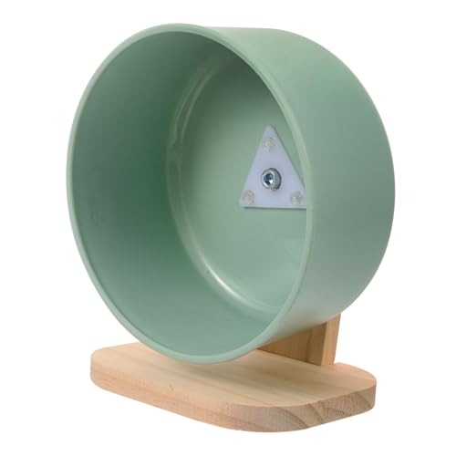 VILLFUL Hamster Laufrad Geräuschlos mit Stand Transparentes Kleintier Rad für Hamster Rennmäuse Chinchillas Fördert Balance und Bewegung für Käfighaltung von VILLFUL