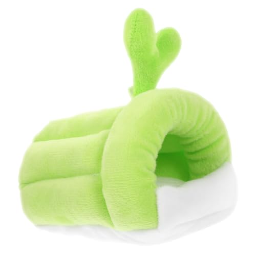 VILLFUL Hamster Versteck Haus mit Cartoon Design Warmes Robustes Versteck und Schlafnest Multifunktionales Kleintierbett für Meerschweinchen Chinchilla Igel und Zwergkaninchen Gemütlicher von VILLFUL