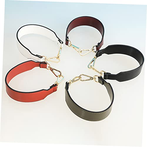 VILLFUL Handtaschen Schulterriemen Weiß Leder Ersatztaschengurt Breiter Schulterriemen Damen Praktisch Strap Zubehör von VILLFUL