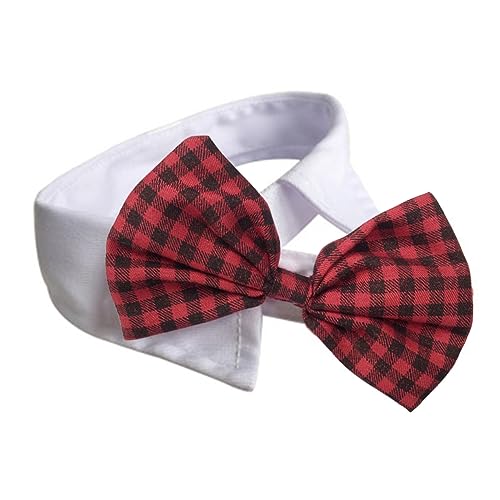 VILLFUL Haustier Fliege Schleife aus Atmungsaktiv und Hautfreundlich mit Karomuster Verstellbar für Hunde und Katzen Geeignet für Alltag Cosplay und Festlichkeiten VILLFUL Haustier Fliege Schleife aus Atmungsaktiv und Hautfreundlich mit Karomuster Verstellbar für Hunde und Katzen Geeignet für Alltag Cosplay und Festlichkeiten von VILLFUL