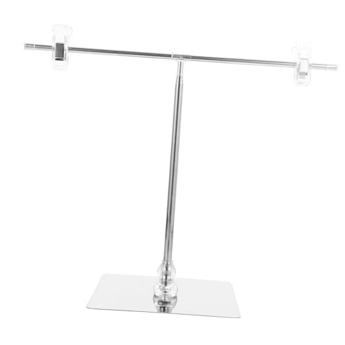 VILLFUL Höhenverstellbarer T Förmiger Posterständer mit Clip Robuster Metall Bannerhalter für Tisch und Desktop Werbung Vielseitiger Werbeaufsteller für Innen und Außenbereiche Flexibles von VILLFUL
