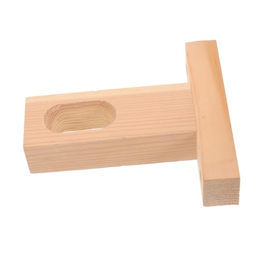 VILLFUL Holz Kleiderstangenhalter Robust Kompakter Holz Kleiderstangenhalter für Begehbare Schränke Einfach zu Montieren für Offene Kleidersysteme von VILLFUL