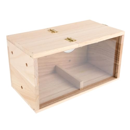 VILLFUL Holz Nistkasten für Wellensittiche mit Klarem Acrylfenster Stabiles Vogelhaus zur Zucht von Sittichen Nymphensittichen Unzertrennlichen und Kleinen Papageien Dekorativ für Innen VILLFUL Holz Nistkasten für Wellensittiche mit Klarem Acrylfenster Stabiles Vogelhaus zur Zucht von Sittichen Nymphensittichen Unzertrennlichen und Kleinen Papageien Dekorativ für Innen von VILLFUL