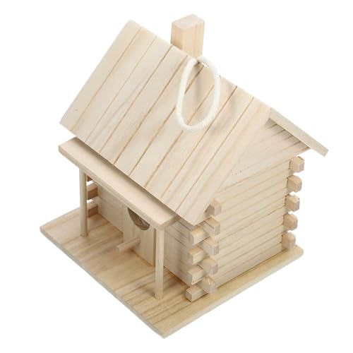 VILLFUL Holz Vogelnest Brutkasten Vogelhaus Nistkasten aus Natürlichem Holz für Wellensittiche und Gartenvögel Witterungsbeständig Warm Sicherer Unterschlupf zum Brüten und Nisten im VILLFUL Holz Vogelnest Brutkasten Vogelhaus Nistkasten aus Natürlichem Holz für Wellensittiche und Gartenvögel Witterungsbeständig Warm Sicherer Unterschlupf zum Brüten und Nisten im von VILLFUL