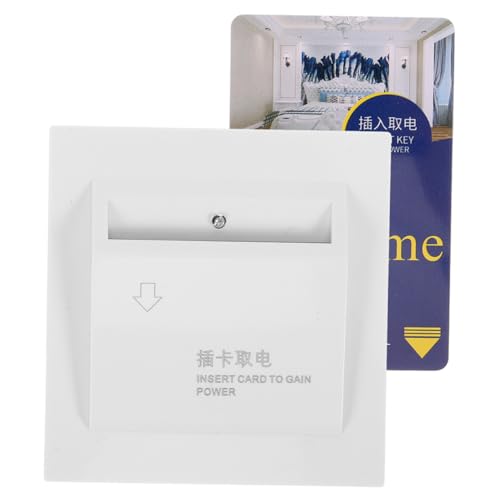 VILLFUL Hotel Schalter mit Zeitverzögerung Kartenaktivierter Stromregler Weißes Kunststoffpanel Drei Adriges System Automatische Abschaltung für Gästehäuser und Schlafsäle VILLFUL Hotel Schalter mit Zeitverzögerung Kartenaktivierter Stromregler Weißes Kunststoffpanel Drei Adriges System Automatische Abschaltung für Gästehäuser und Schlafsäle von VILLFUL