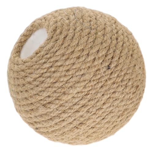 VILLFUL Interaktiver Katzenball aus Sisal und Kau für Katzen Fördert Aktives für Indoor Katzen Kratzball zur Unterhaltung und Krallenpflege VILLFUL Interaktiver Katzenball aus Sisal und Kau für Katzen Fördert Aktives für Indoor Katzen Kratzball zur Unterhaltung und Krallenpflege von VILLFUL