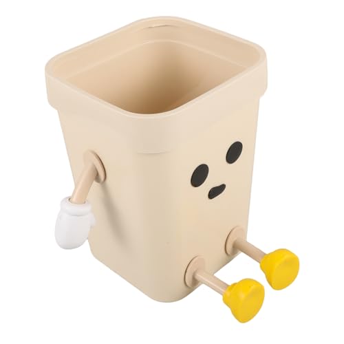 VILLFUL Kawaii Quadratischer Mülleimer aus Kunststoff für Wohnzimmer Badezimmer und Büro Großer Abfallbehälter mit Offenem Design für Kinderzimmer und Haushalte VILLFUL Kawaii Quadratischer Mülleimer aus Kunststoff für Wohnzimmer Badezimmer und Büro Großer Abfallbehälter mit Offenem Design für Kinderzimmer und Haushalte von VILLFUL
