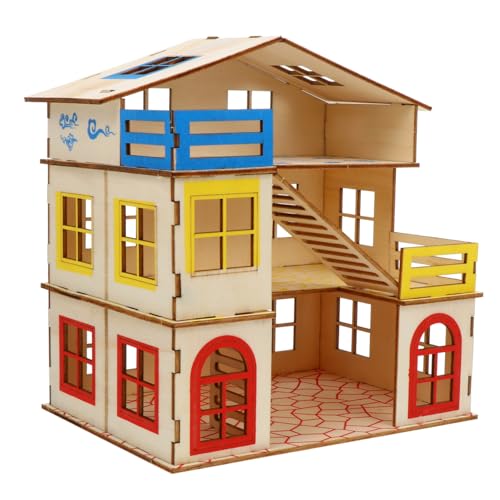 VILLFUL Kleintier Holzhaus Hamsterversteck mit Leiter Zweistöckig Natürliche Holzvilla Spielhaus für Zwerghamster Kleine Haustiere zur Beschäftigung und Entspannung VILLFUL Kleintier Holzhaus Hamsterversteck mit Leiter Zweistöckig Natürliche Holzvilla Spielhaus für Zwerghamster Kleine Haustiere zur Beschäftigung und Entspannung von VILLFUL