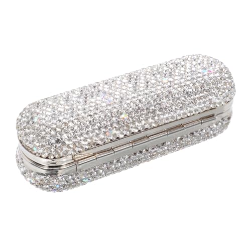 VILLFUL Lipstick Holder mit Funkelndem Strass-design Tragbare Mini Lippenstift Aufbewahrungsbox für Handtasche Robuster Schutz Reisetauglicher Organizer für Damen von VILLFUL