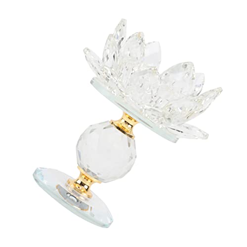 VILLFUL Tischkerzenhalter Kristallglas Kerzenständer Dekoration Transparenter Kerzenständer Für Esszimmer Party Blumenkerzenständer Öllampenhalter von VILLFUL