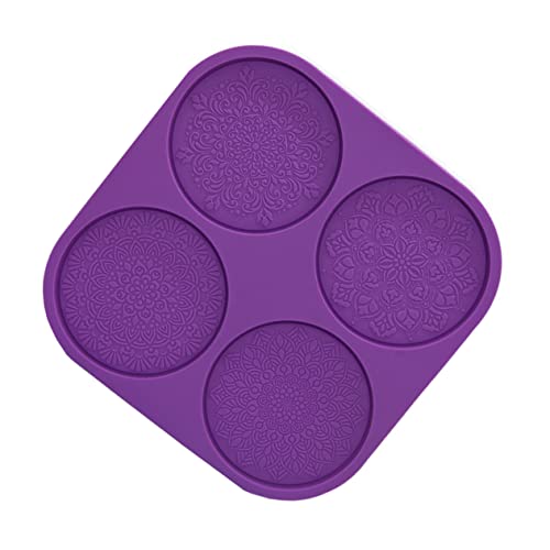 VILLFUL Silikonform Untersetzer-gießform Mandala-muster Diy-bastelform Tassenmattenform Langlebig Und Praktisch von VILLFUL