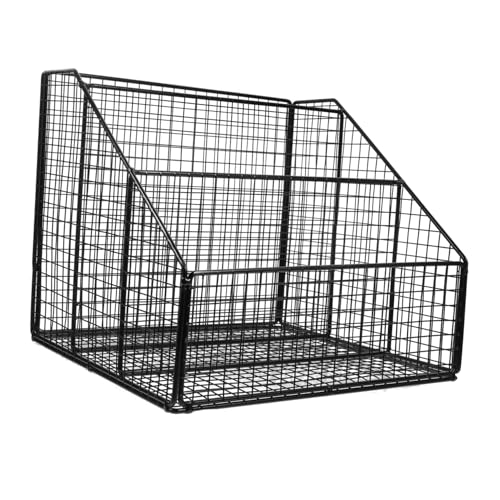 VILLFUL Stabiles Bücherregal Aus Metallgeflecht Mehrere Ebenen Ablagefach Buchständer Für Schreibtisch Zeitschriftenhalter Für Büro Aufbewahrungslösung Für Zuhause VILLFUL Stabiles Bücherregal Aus Metallgeflecht Mehrere Ebenen Ablagefach Buchständer Für Schreibtisch Zeitschriftenhalter Für Büro Aufbewahrungslösung Für Zuhause von VILLFUL