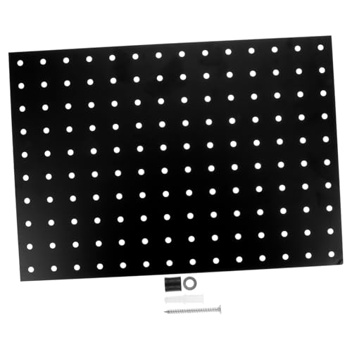VILLFUL Metall Lochwand Wandpaneel Schwarz Pegboard Organizer Werkzeughalter Garage Langlebig Einfach Montierbar von VILLFUL