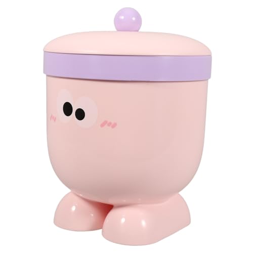 VILLFUL Mini Mülleimer mit Deckel Cute Cartoon Design für Schreibtisch Kleiner Abfallbehälter zur Organisation von Bürobedarf für Kleine Abfälle für Enge Räume von VILLFUL