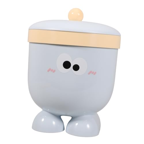 VILLFUL Mini Mülleimer mit Deckel Runde Tischabfalleimer im Cartoon Design für Büro Küche Bad und Wohnzimmer Kleiner Robuster Mülleimer für Schreibtisch und Arbeitsplatte VILLFUL Mini Mülleimer mit Deckel Runde Tischabfalleimer im Cartoon Design für Büro Küche Bad und Wohnzimmer Kleiner Robuster Mülleimer für Schreibtisch und Arbeitsplatte von VILLFUL