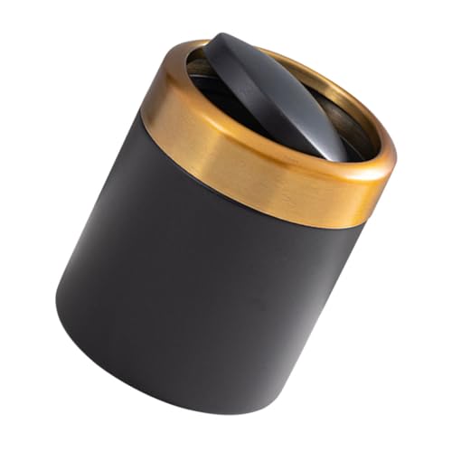 VILLFUL Mini Mülleimer mit Deckel aus Kleiner Tischabfalleimer für Badezimmer Schlafzimmer Küche und Büro Runde Abfalltonne Schwarz oder Weiß VILLFUL Mini Mülleimer mit Deckel aus Kleiner Tischabfalleimer für Badezimmer Schlafzimmer Küche und Büro Runde Abfalltonne Schwarz oder Weiß von VILLFUL