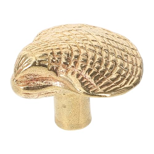VILLFUL Möbelgriff Muschelform aus Messing Dekorativer Schubladenknopf für Kommoden Kleiderschränke und Bücherregale Vielseitig Einsetzbar für Verschiedene Einrichtungsstile von VILLFUL