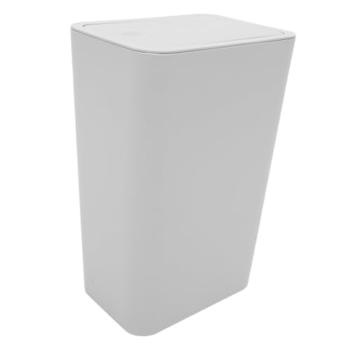 VILLFUL Mülleimer mit Deckel Kunststoff Abfalleimer Kompakt Platzsparend für Badezimmer Küche Wohnzimmer Haushaltsabfallbehälter Leicht zu Reinigen Langlebig von VILLFUL