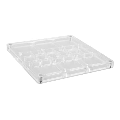 VILLFUL Muschel-schaukasten Aus Transparente Aufbewahrungsbox Für Muscheln Dekorative Vitrine Mit Magnetischem Deckel Kompakt Und Kratzfest Für Schmuck Und Kleine Gegenstände von VILLFUL